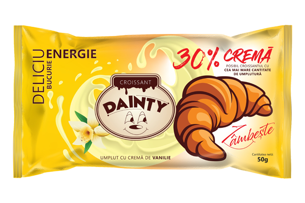 Dainty, Croissant umplut cu cremă de vanilie